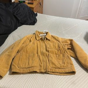 Yellow corduroy Timberland jacket